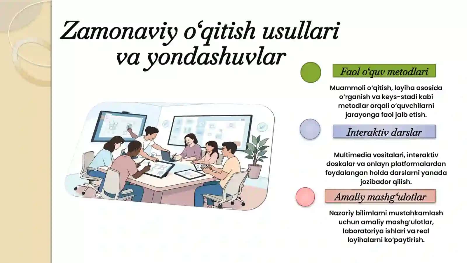 Axborotlijarayonlar bo‘limini o‘qitish metodikasi 4