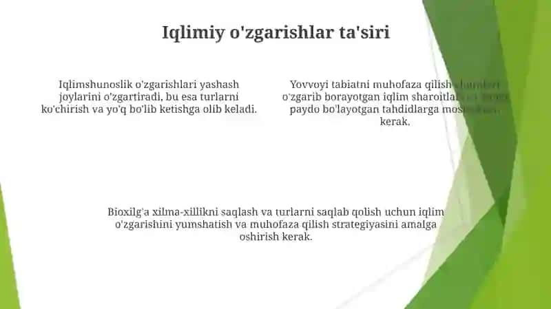 Hayvonot olami va ularni muhofaza qilish 4