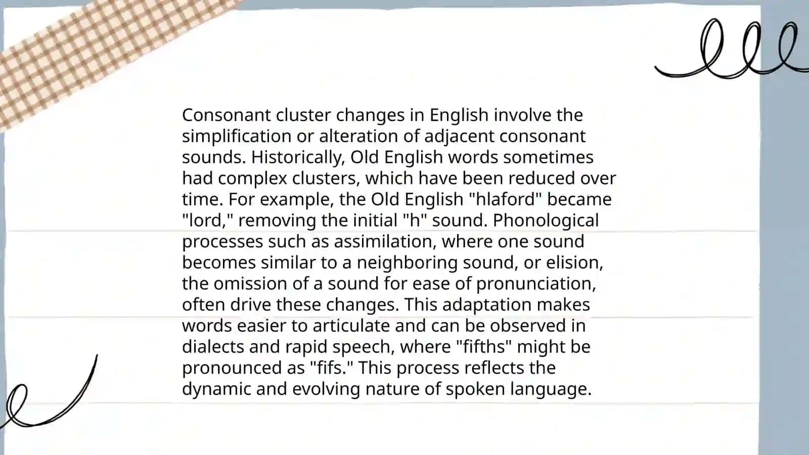 Interchange of sounds 4