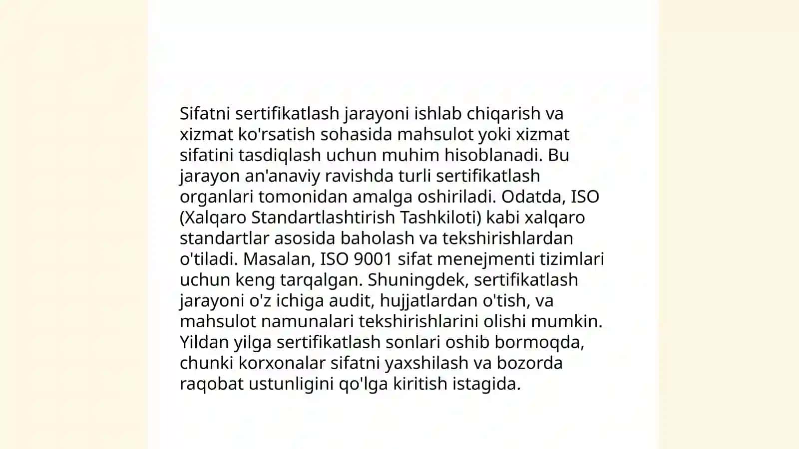 Mahsulot sifatini nazorat qilish tizimi 4