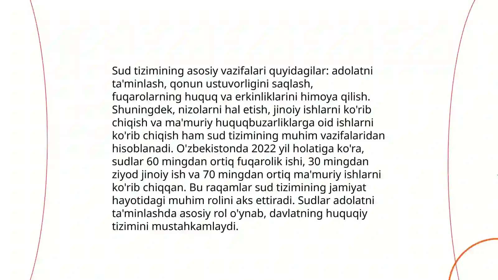 Sud hokimiyati va odil sudlov tushunchasi 4