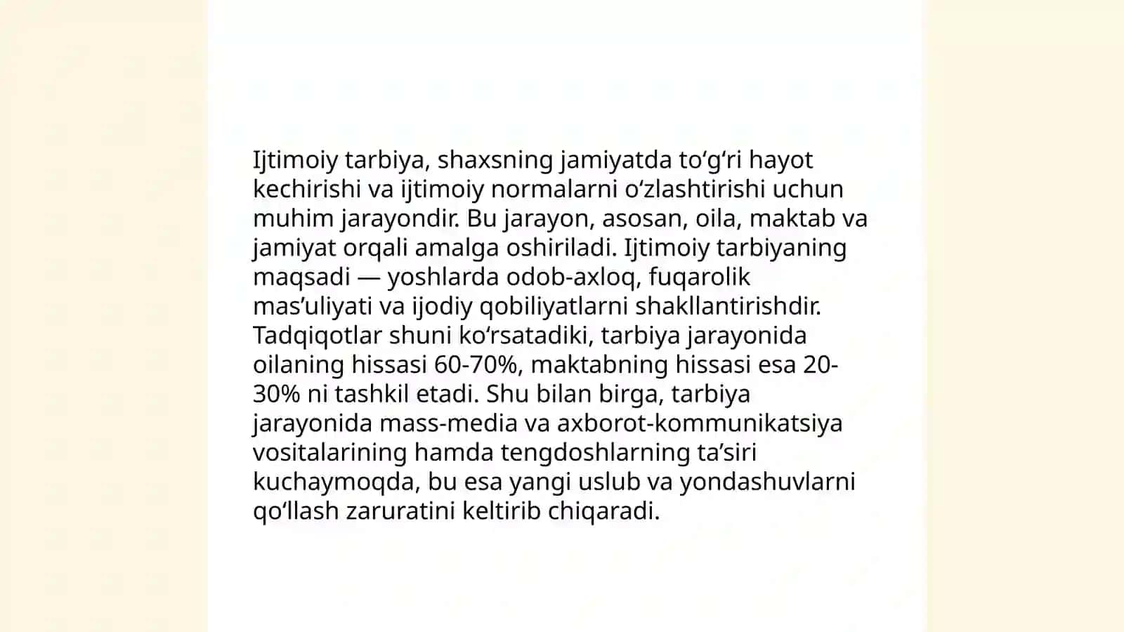 Ijtimoiy pedagogika fan sifatida.Ijtimoiy pedogogikaning asosiy kategoriyalari 4