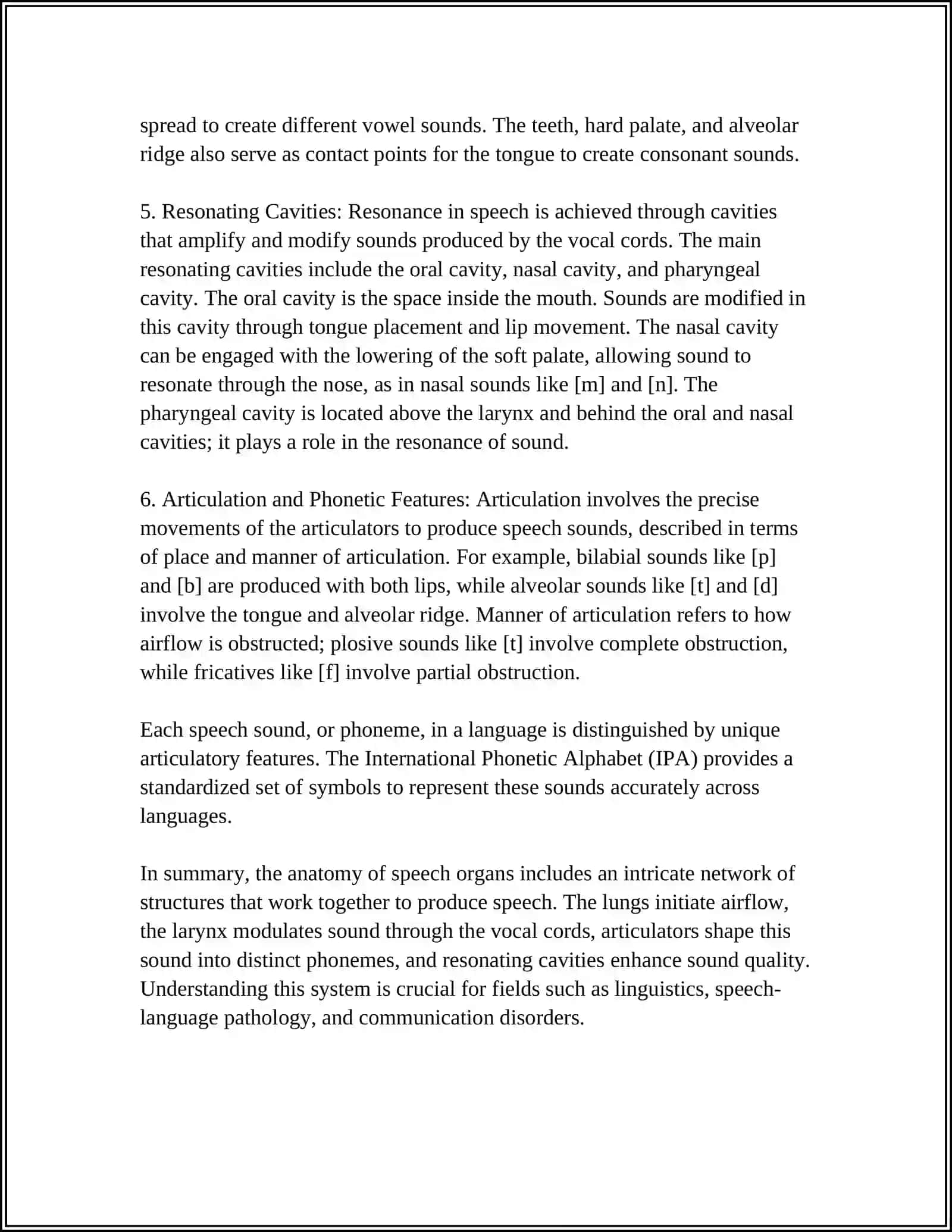 SPEECH ORGANS 4