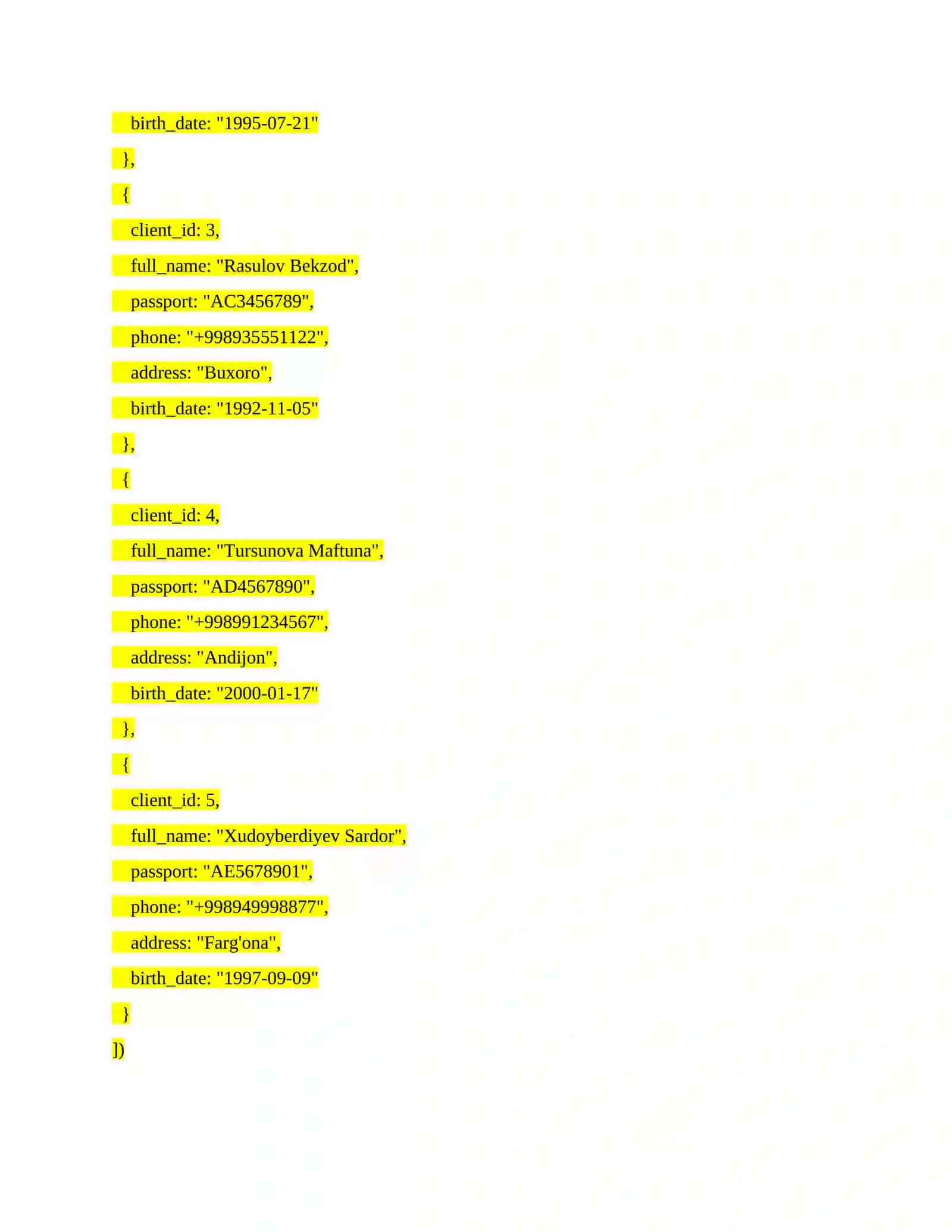 NoSQL. MongoDB da collection yaratish, CRUD amallarini bajarish 4
