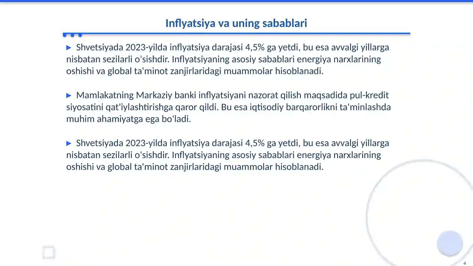 Shvetsiya makroiqtisodiy ko'rsatkichlari 4