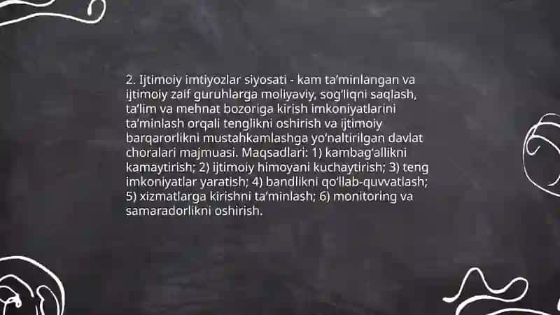 Amalda adolat va ijtimoiy imtiyozlar 4