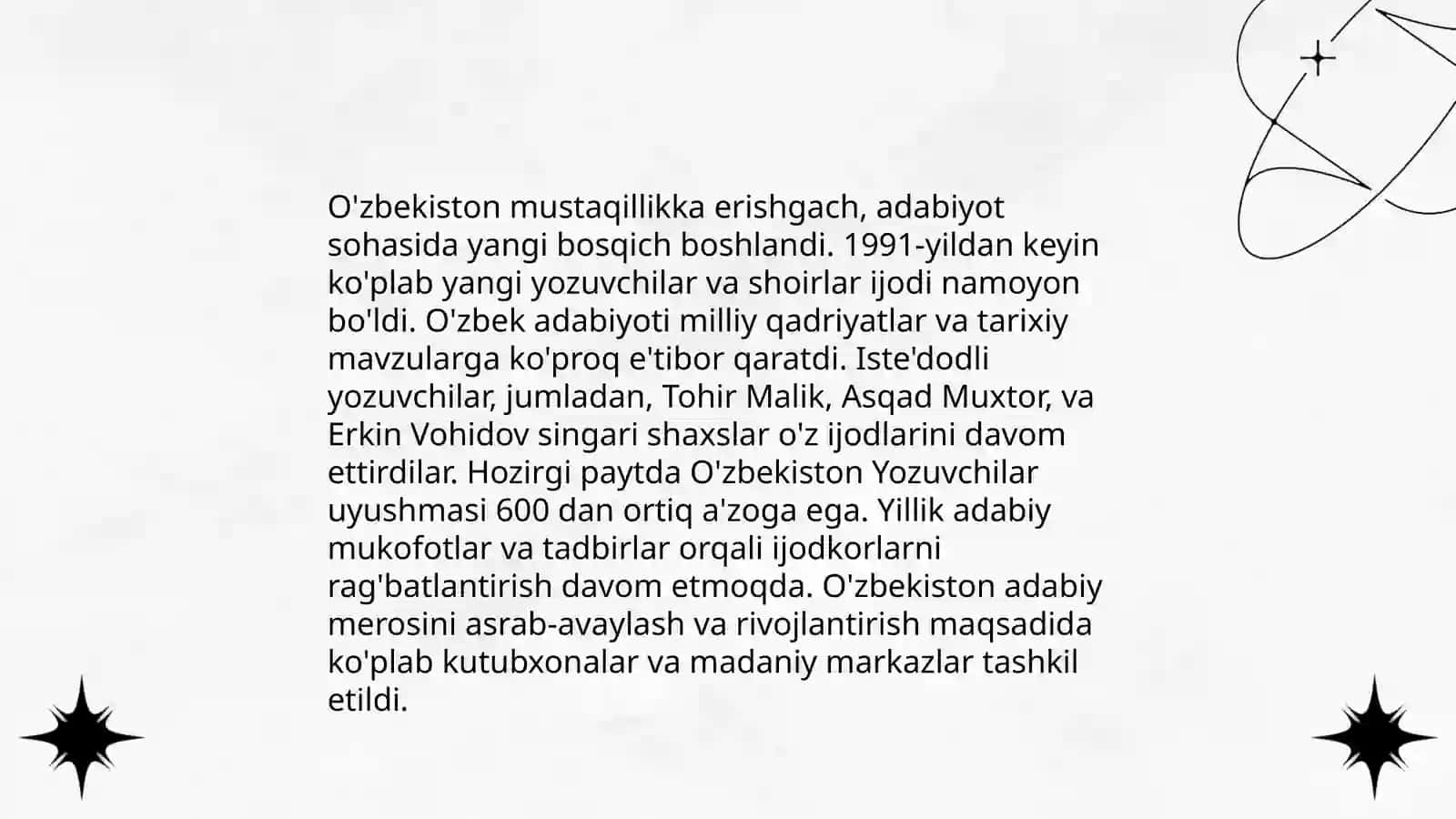 Mustaqillik Yillarida O'zbekistondagi Ma'naviy va Madaniy Taraqqiyot 4