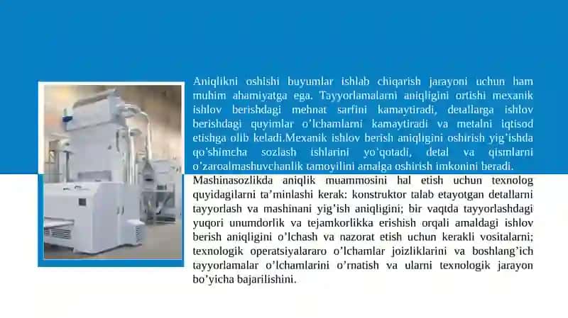 Mashinasozlikda aniqlik 4