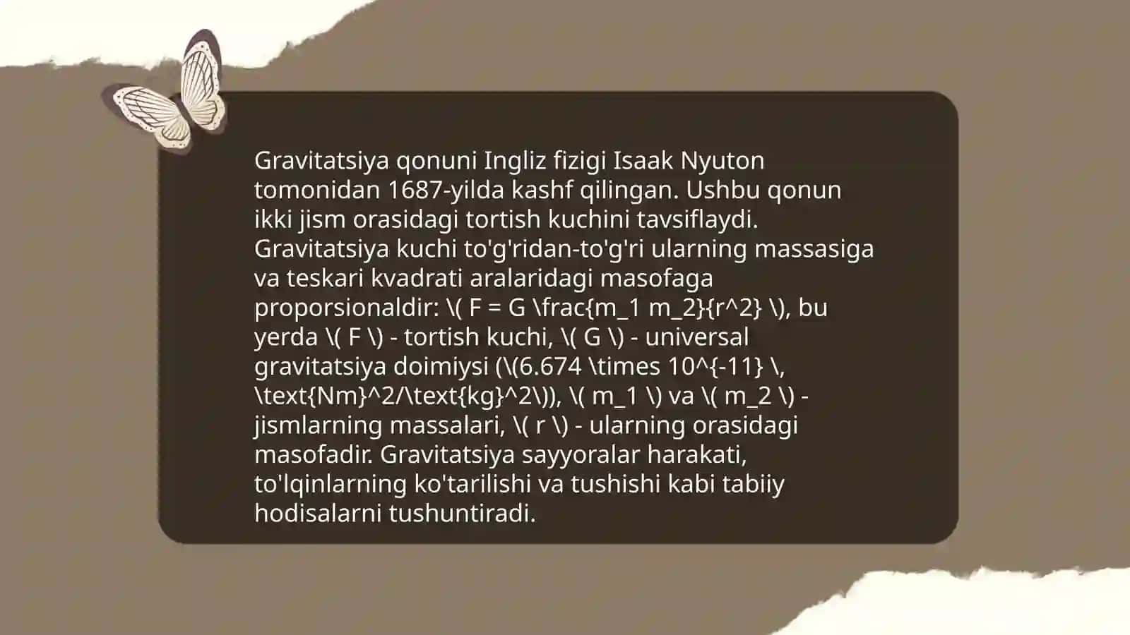Gravitatsion kuch va uning tabiati 4