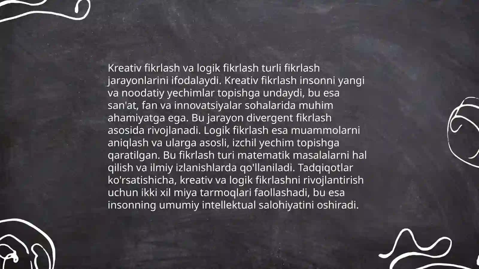 Kreativ fikrlash va uni rivojlantirish yoʻllari 4