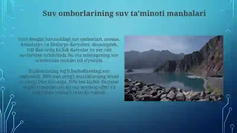Oʻrta Osiyo suv omborlari 4