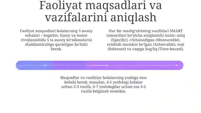 Bolalar faoliyatini loyihalashning asosiy tamoyillari 4