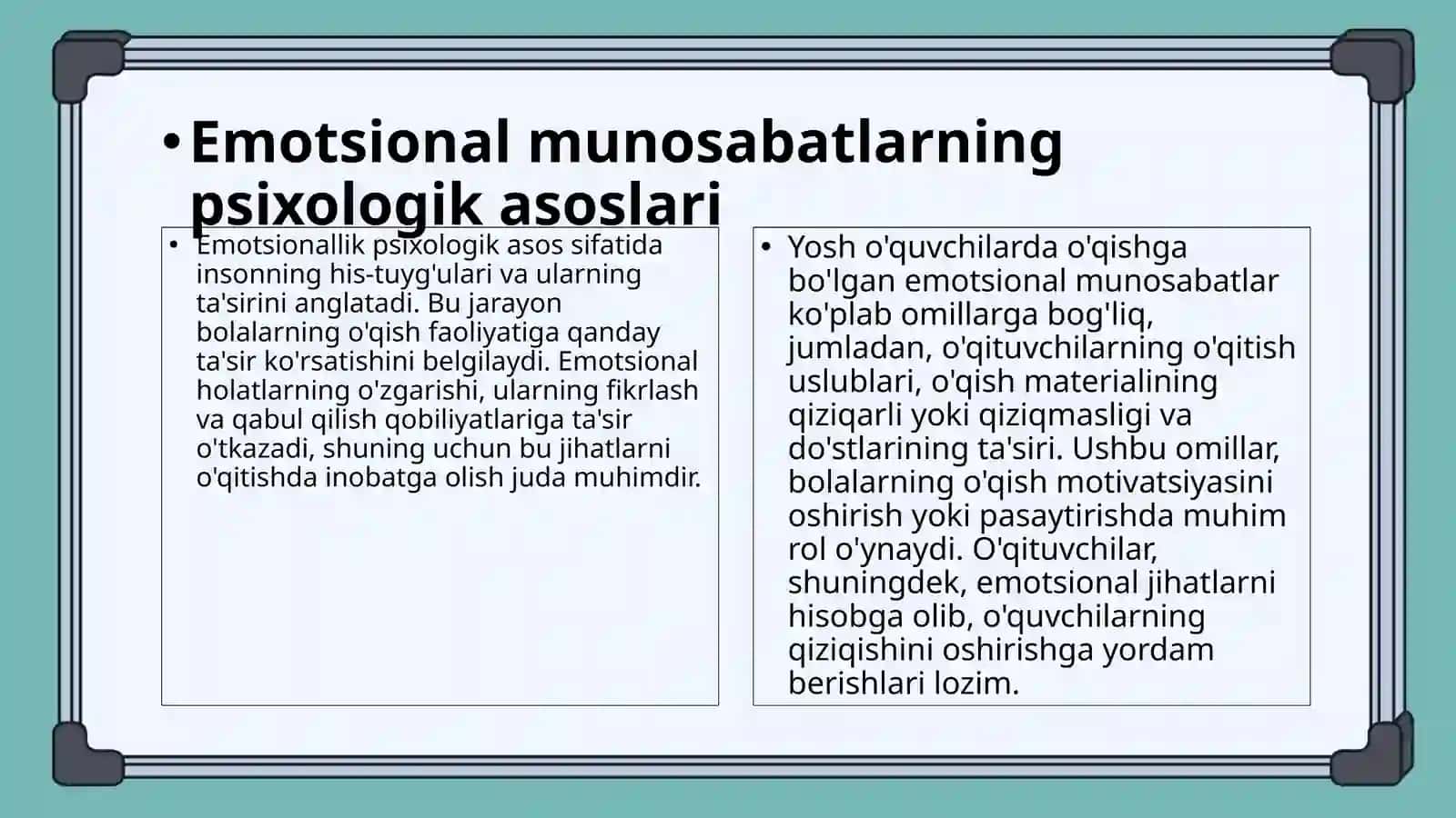 KICHIK MAKTAB YOSHDAGI O’QUVCHILARDA O’QISHGA BO’LGAN EMOTSIONAL MUNOSABAT SHAKLLANISHINING PSIXOLOGIK XUSUSIYATLARI 4