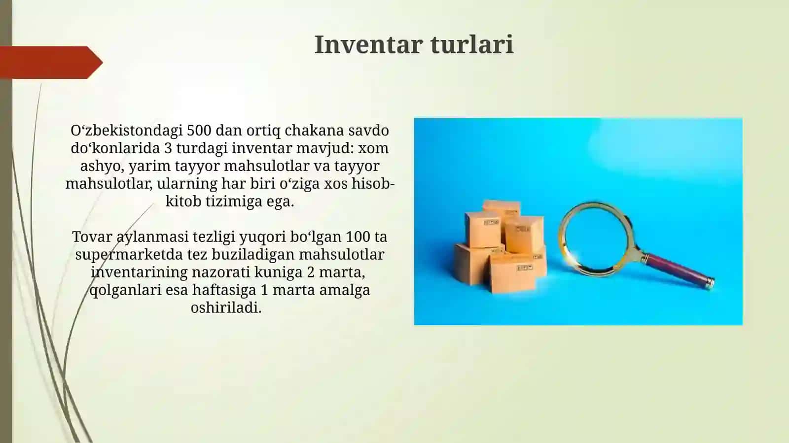 Inventarizatsiya toʻgʻrisida tushuncha 4