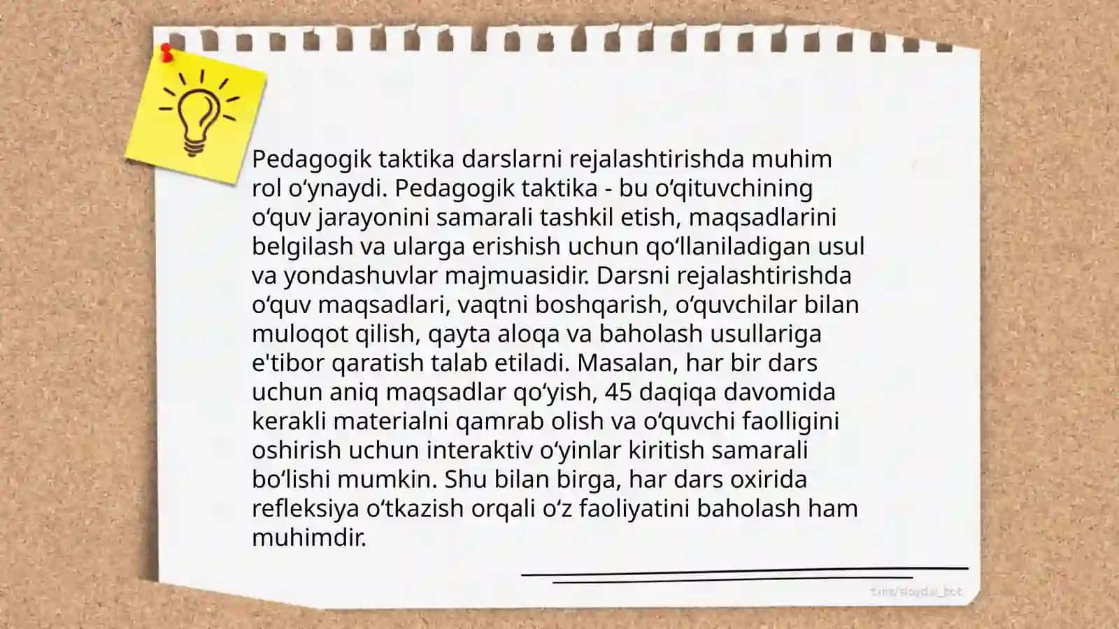 Pedagogik taktika 4