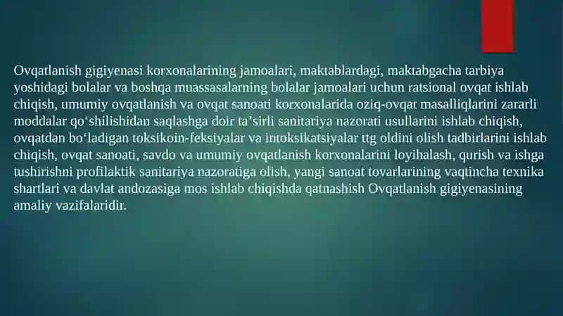 Ovqatlanish Gigiyenasi 4