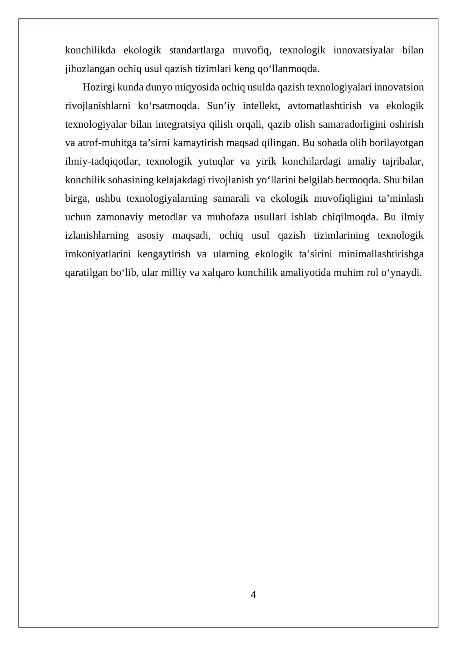 KONLARNI OCHIQ USULDA QAZISH TIZIMLARI VA ULARNI QO'LLANISH SHAROITLARI 4