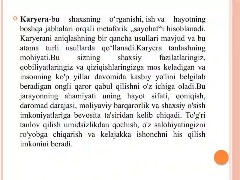 Karyera tanlashda shaxsiy qadriyatlar va kasbiy yo‘nalish mosligi 4