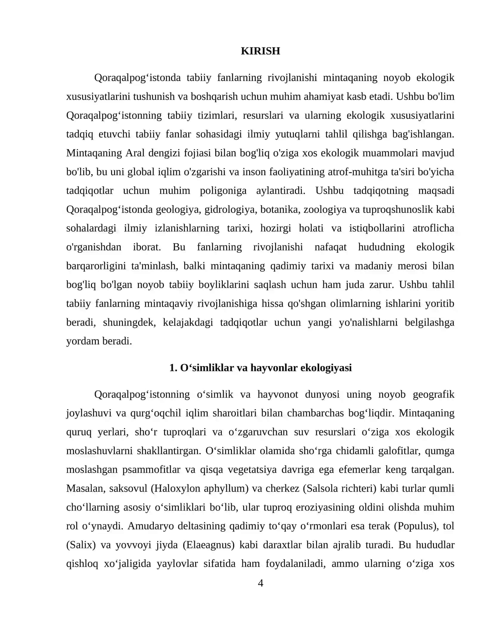 Qoraqalpogʻistonning tabiiy tizimlari,resurslari va ularning ekologik xususiyatlari 4