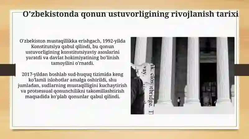 Qonun ustuvorligini taminlash demokratiya asoslari 4