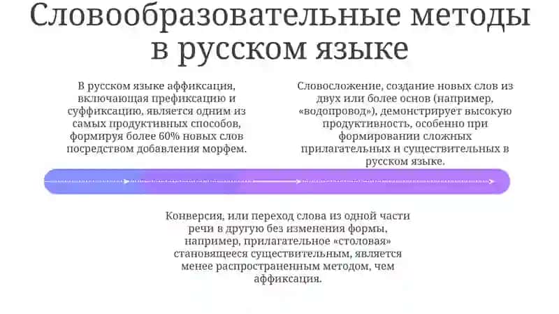 Способы образования слов. общая характеристика системы словообразования в русском и узбекском языках 4