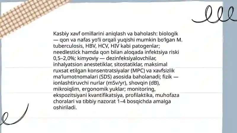 Mehnat gigiyenasi asoslari va shifokorlar 4