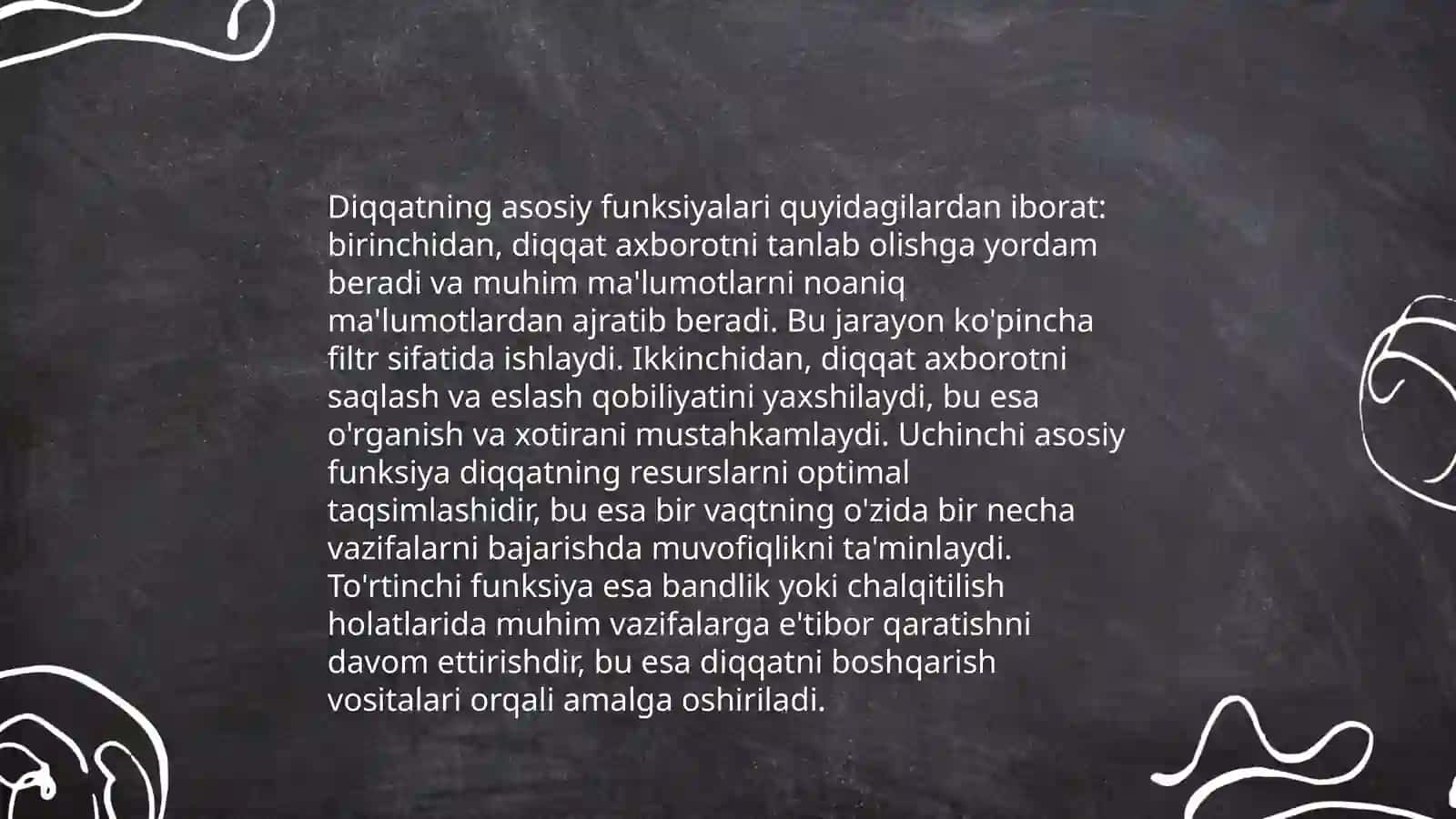 Diqqat haqida tushuncha va uning nerv fiziologik asoslari 4
