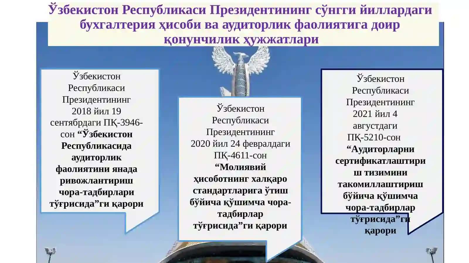 Аудиторлик фаолияти соҳаси ва “Аудиторлик фаолияти тўғрисида”ги Қонун мазмун моҳияти ҳақида 4