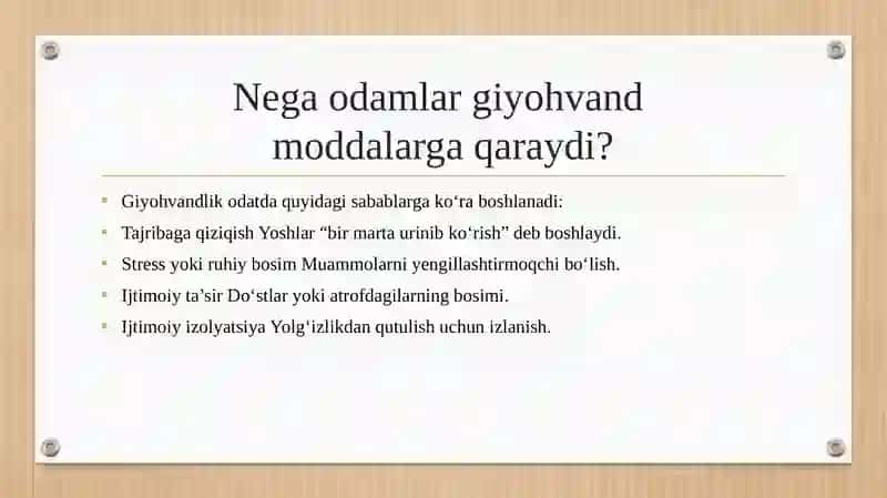 Giyohvantlik va psixotrop modalar xafi 4