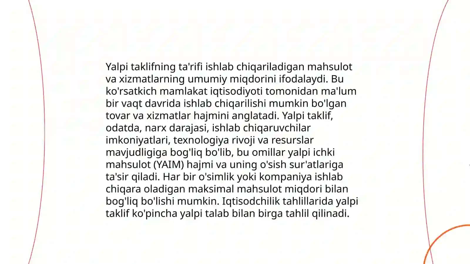 Yalpi talab - yalpi taklif modeli 4