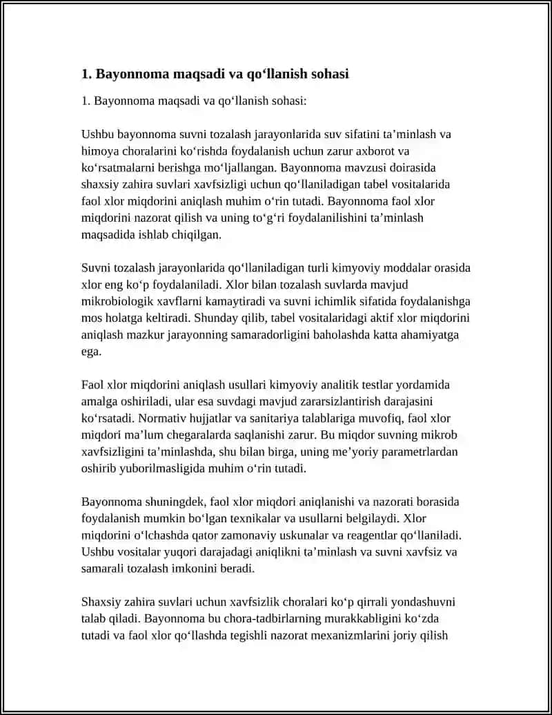 Bayonnomani Tuzish Boʼyicha Bayonnoma 4