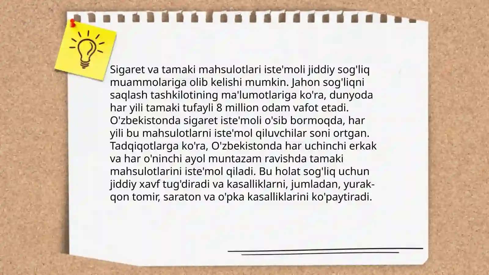 O'smirlarning zararli odatlariga kirish 4