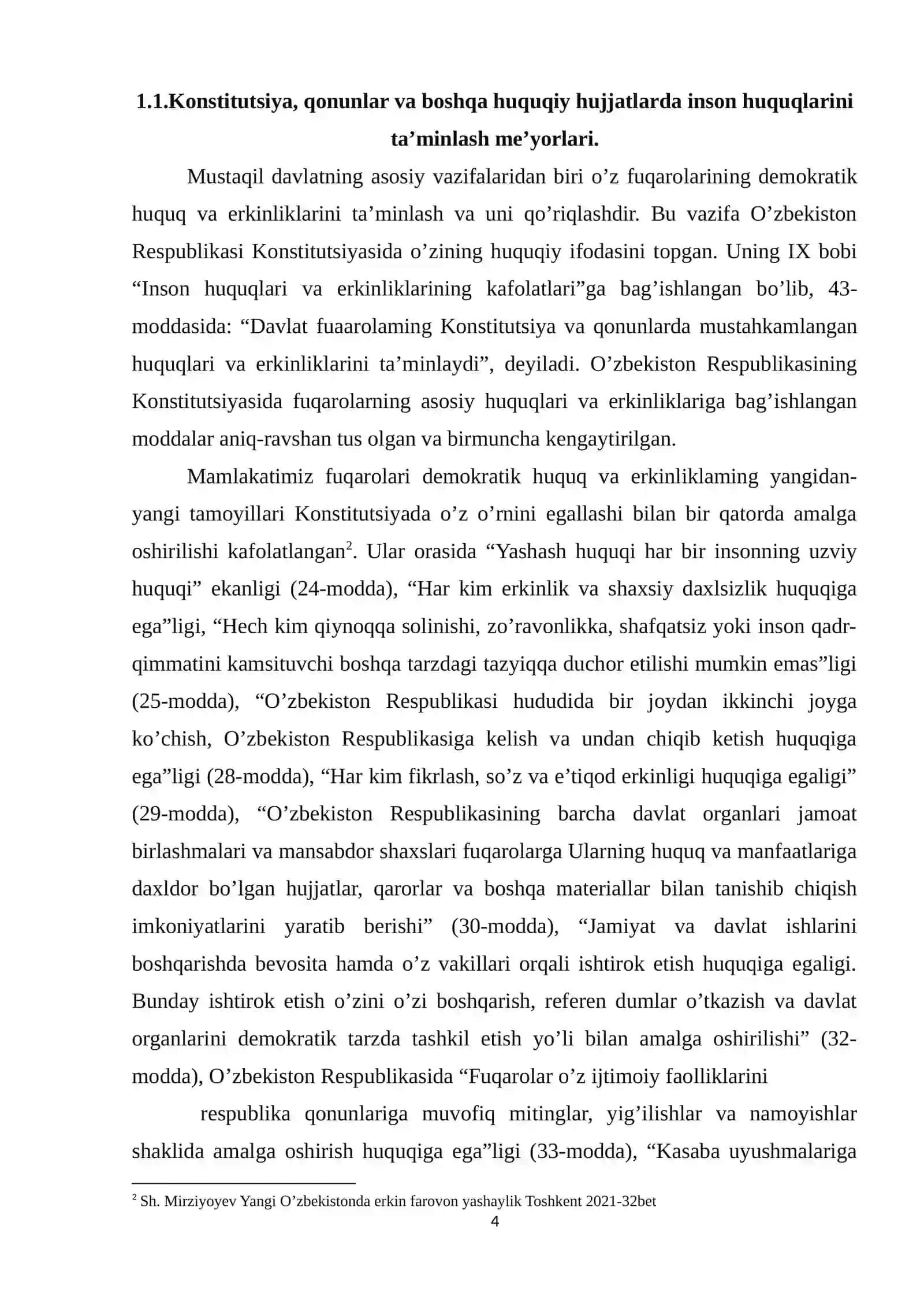 Inson huquqlari sohasida davlatlarning mintaqaviy hamkorligi 4