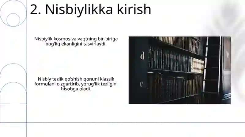 Tezliklarni qoʻshishda relyativistik qonuni 4