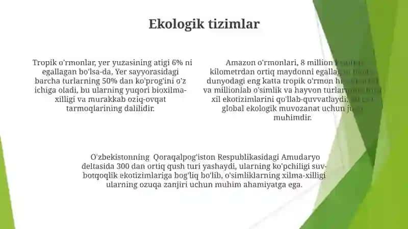 Yashil o'simliklar turlari va ekologiya 4