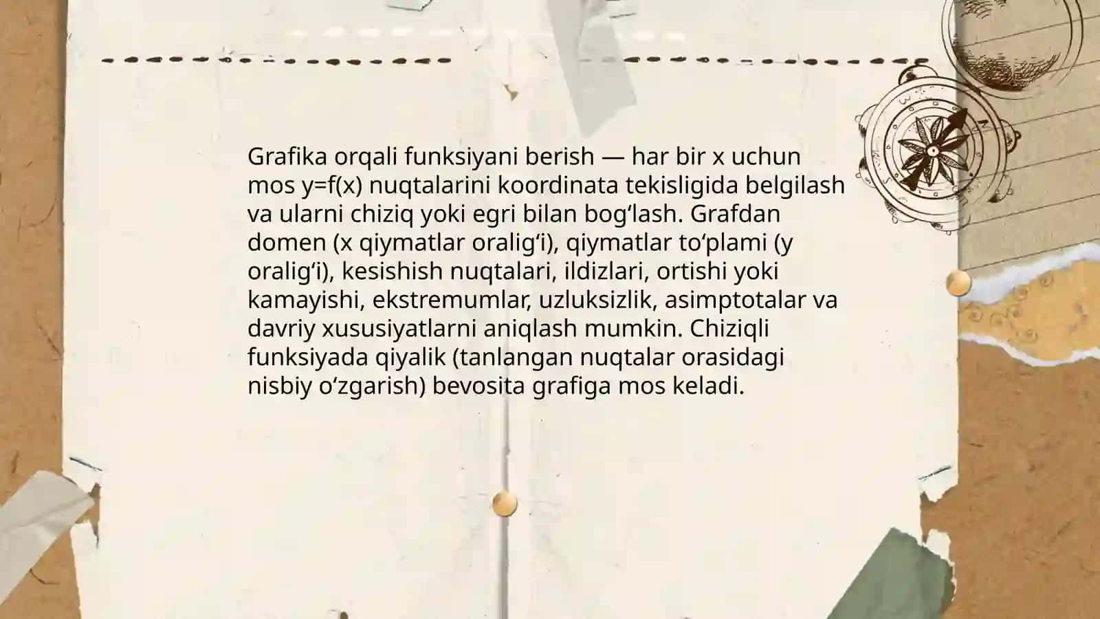 Funksiyaning berilish usullari 4