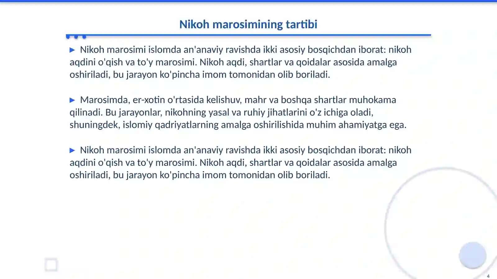 Shayx Muhammad Sodiq Muhammad Yusufning Baxtiyor oila asarida islom qadriyatlarini talqini 4