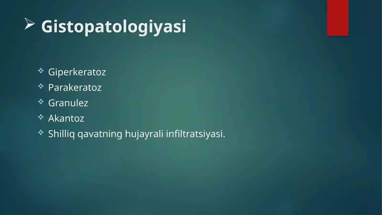 Leykoplakiyani klinik korinishi 4