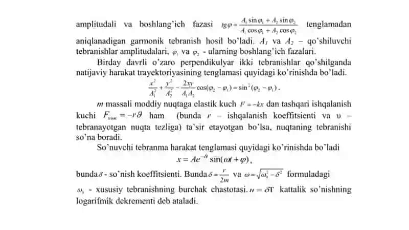 MAJBURIY TEBRANISHLARGA DOIR MASALALAR YECHISH 4