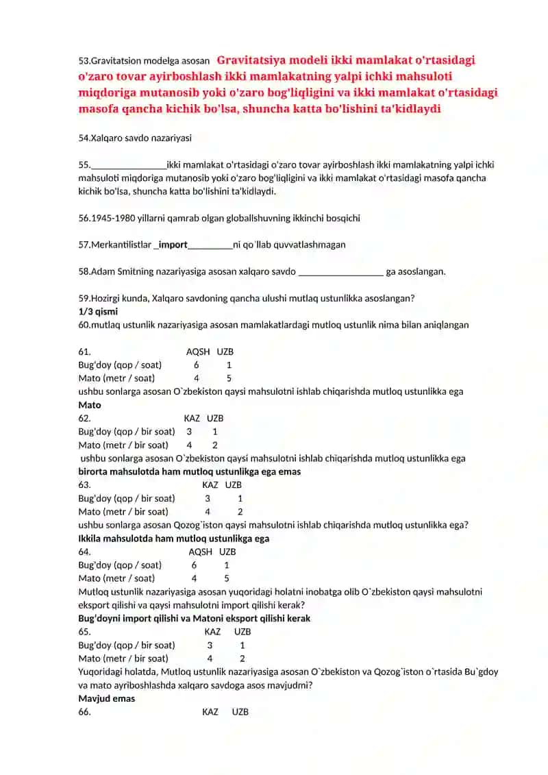 International Economic Relations 4