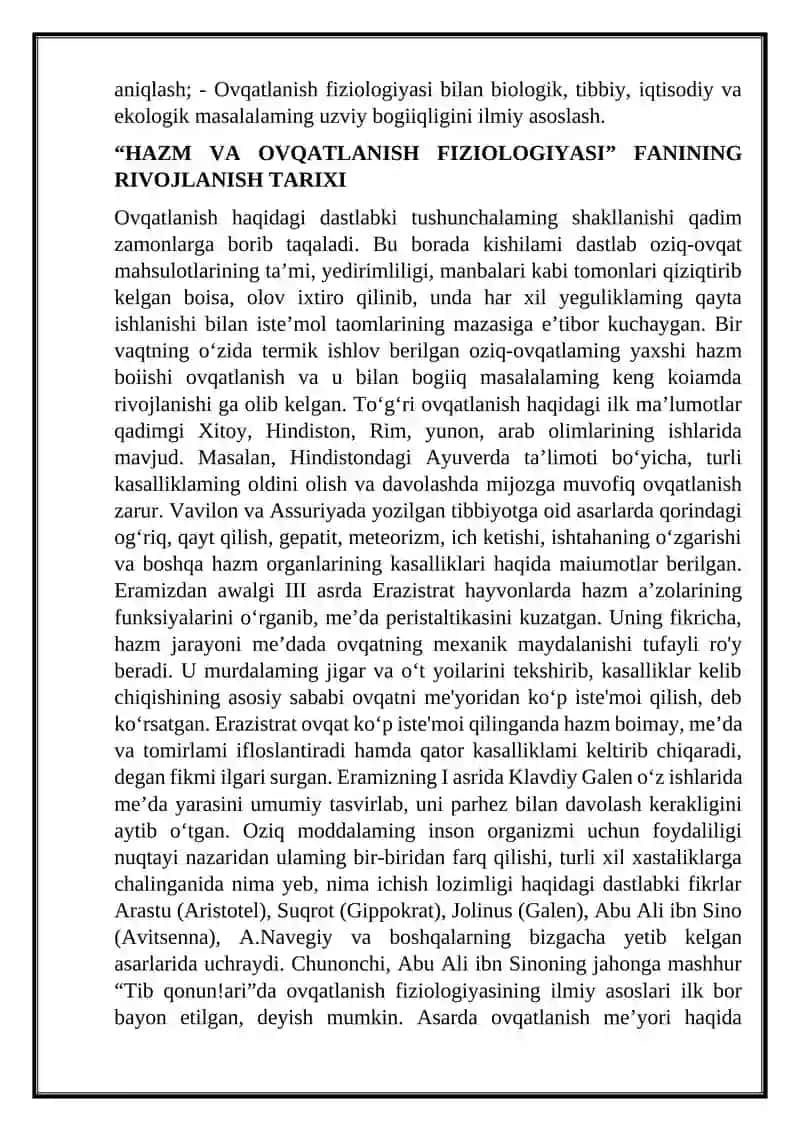 OVQAT HAZM QILISH VA OVQATLANISH AZOLARI 4