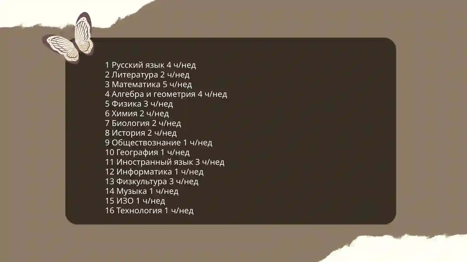 Учебная программа школы 4