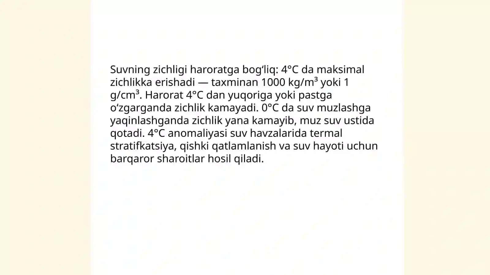 Suvning xossalari 4
