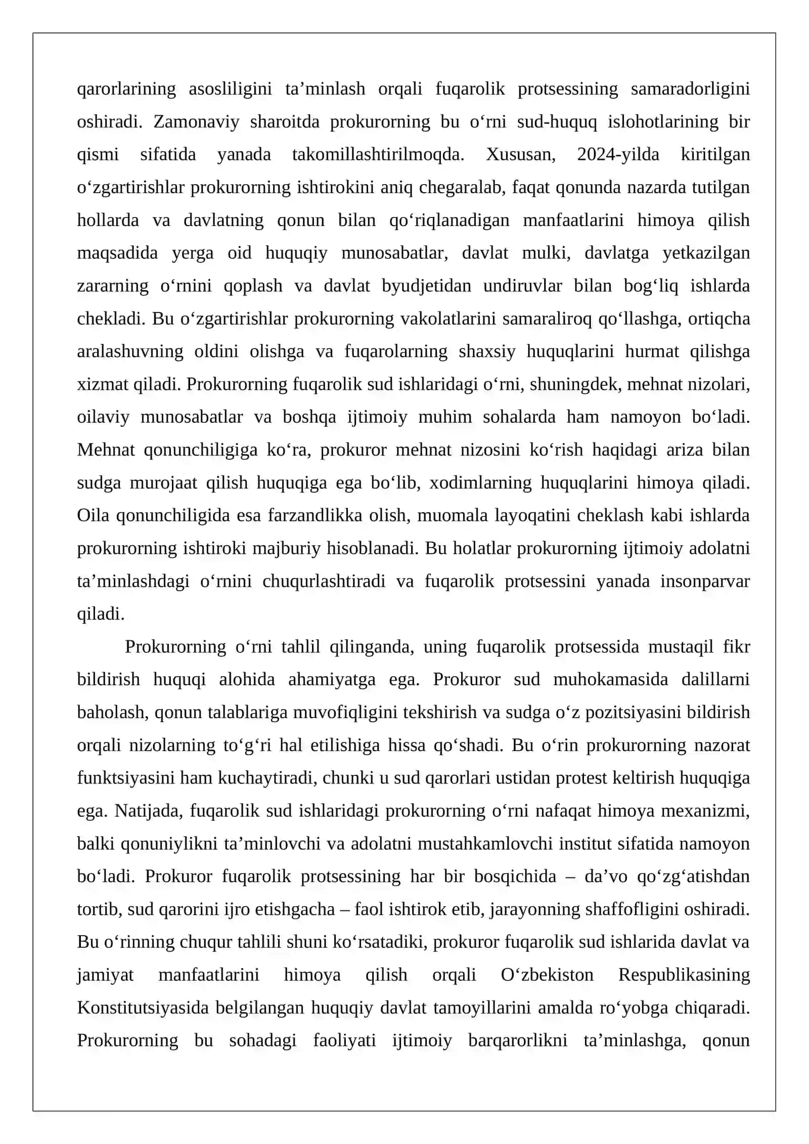 Fuqarolik protsessida prokuror ishtiroki 4
