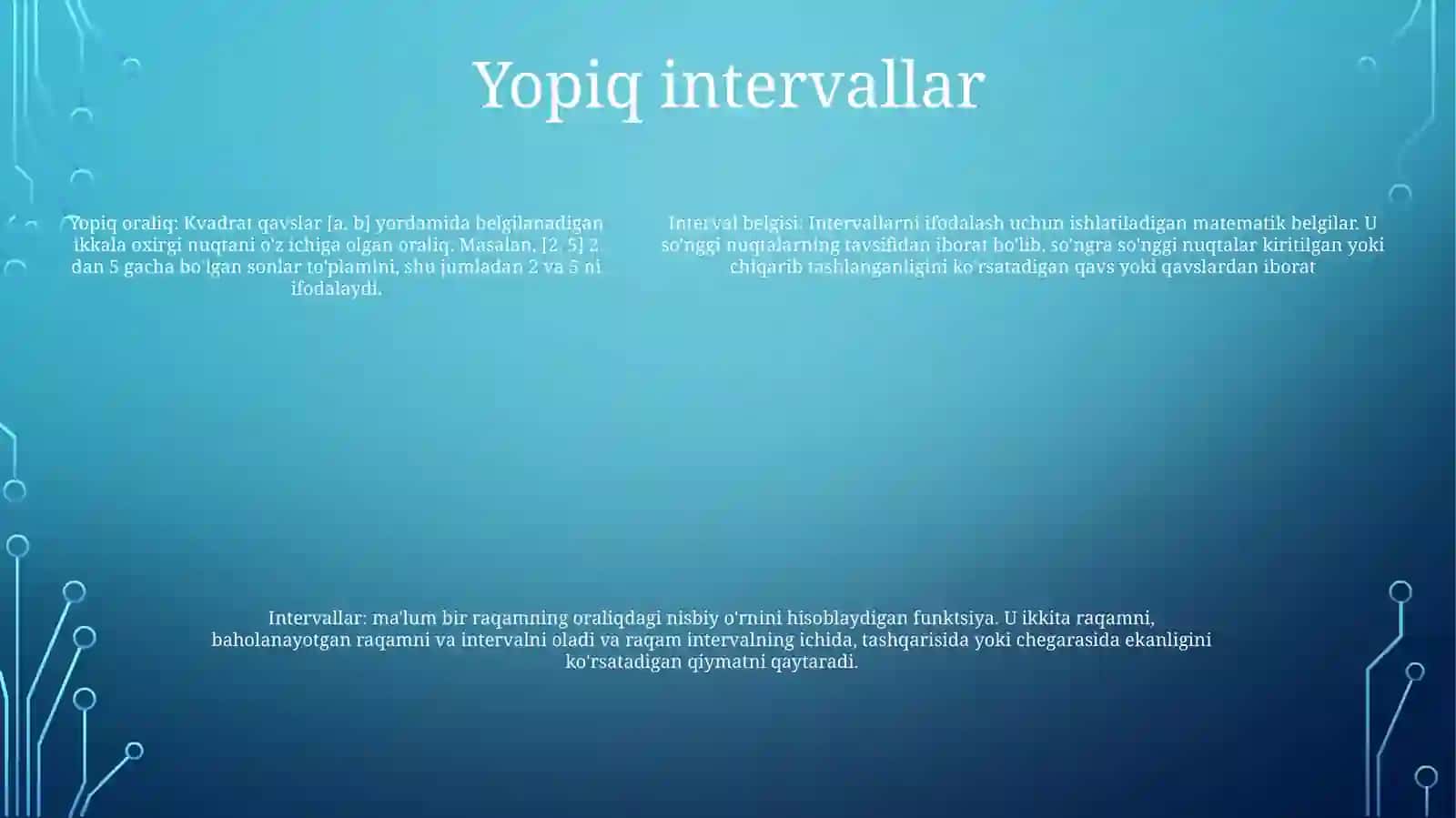 Intervallar 4