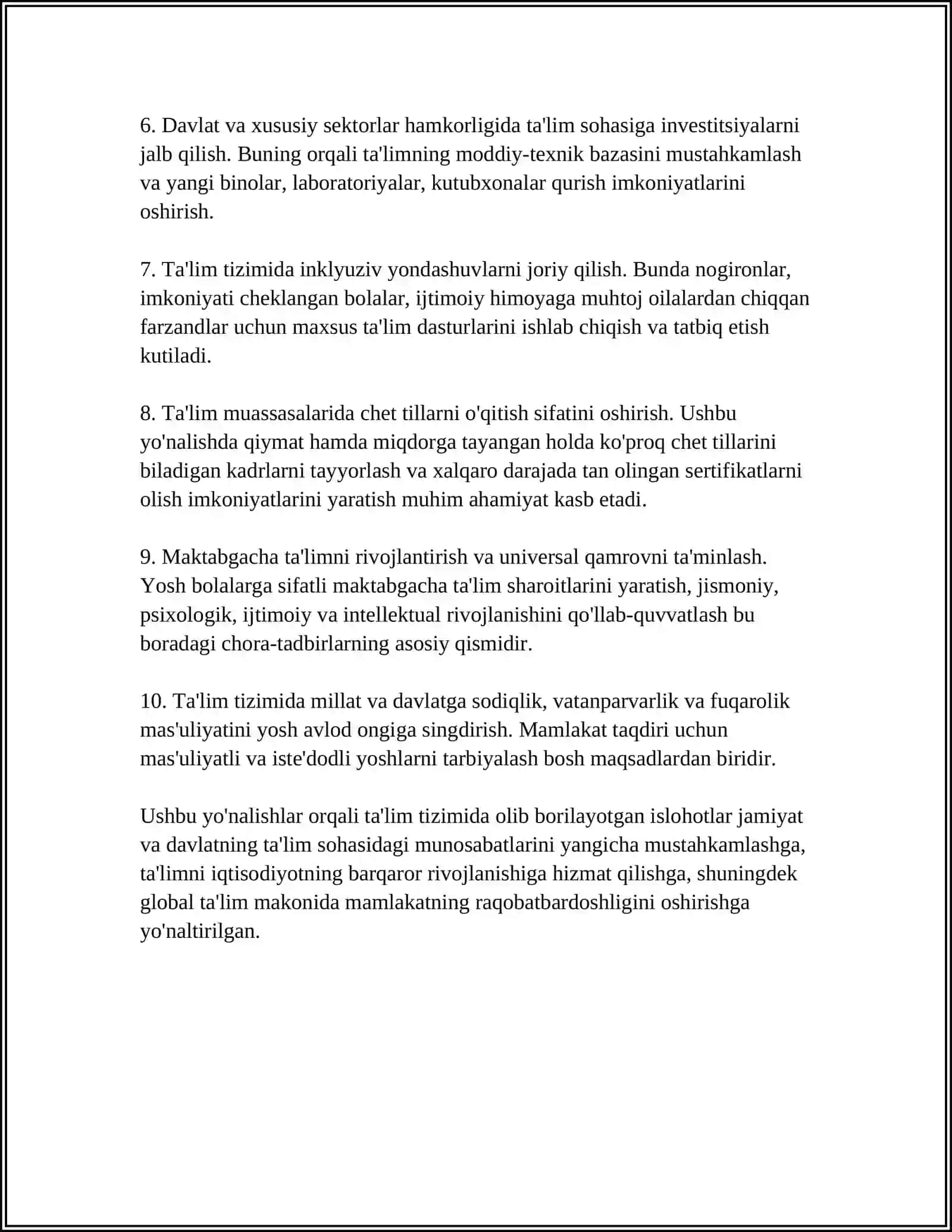 TA’LIM TIZIMIDAGI ISLOHOTLAR 4