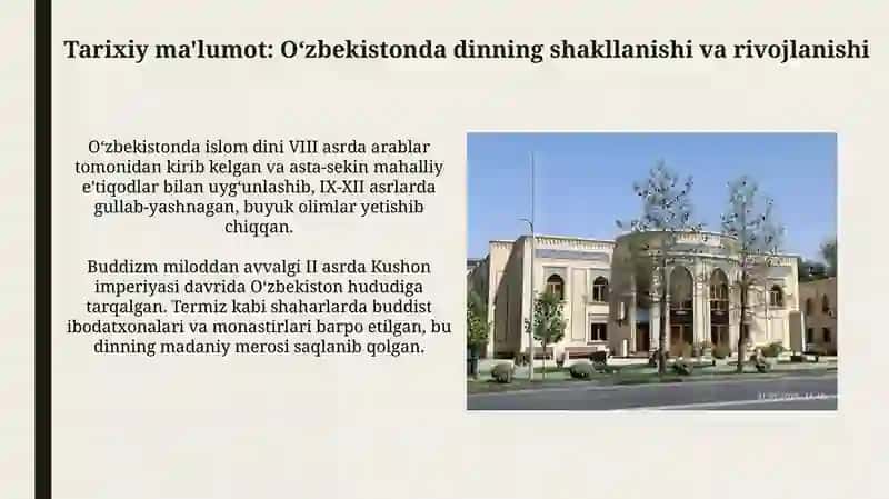 Oʻzbekistonda faoliyat yuritayotgan diniy tashkilotlar 4