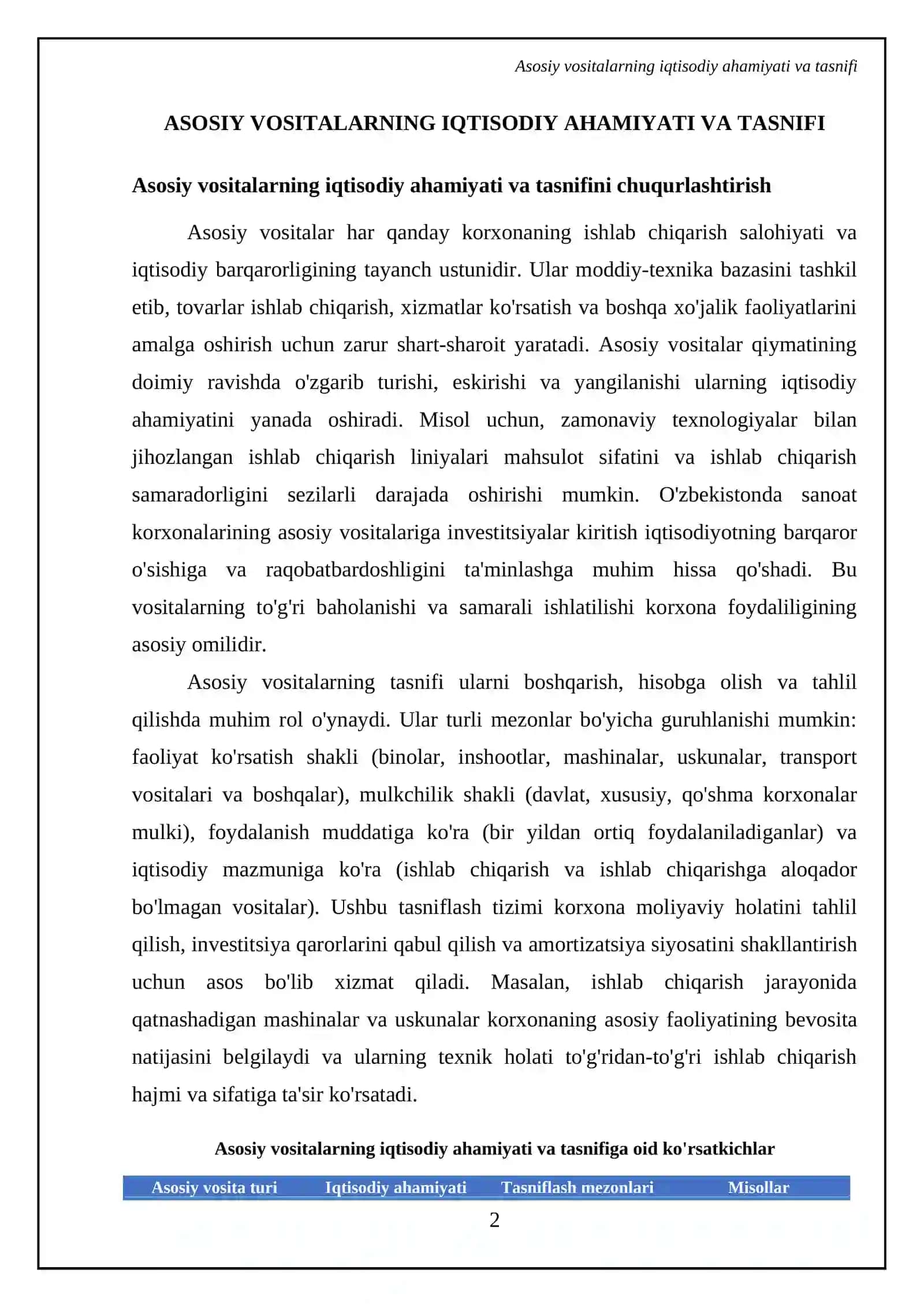 Asosiy vositalarni iqtisodiy mohiyati 4