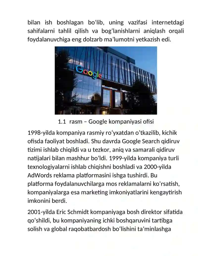 Google dasturlari va xususiyatlari 4