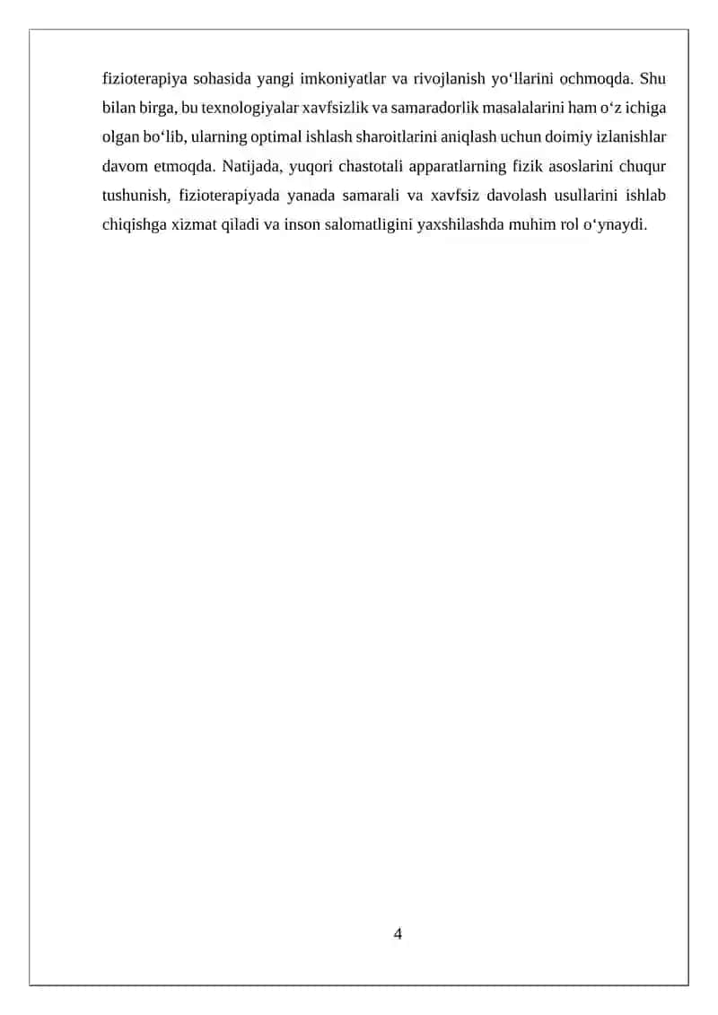 PAST VA YUQORI CHASTOTALI FIZIOTERAPEVTIK APPARATLAR 4